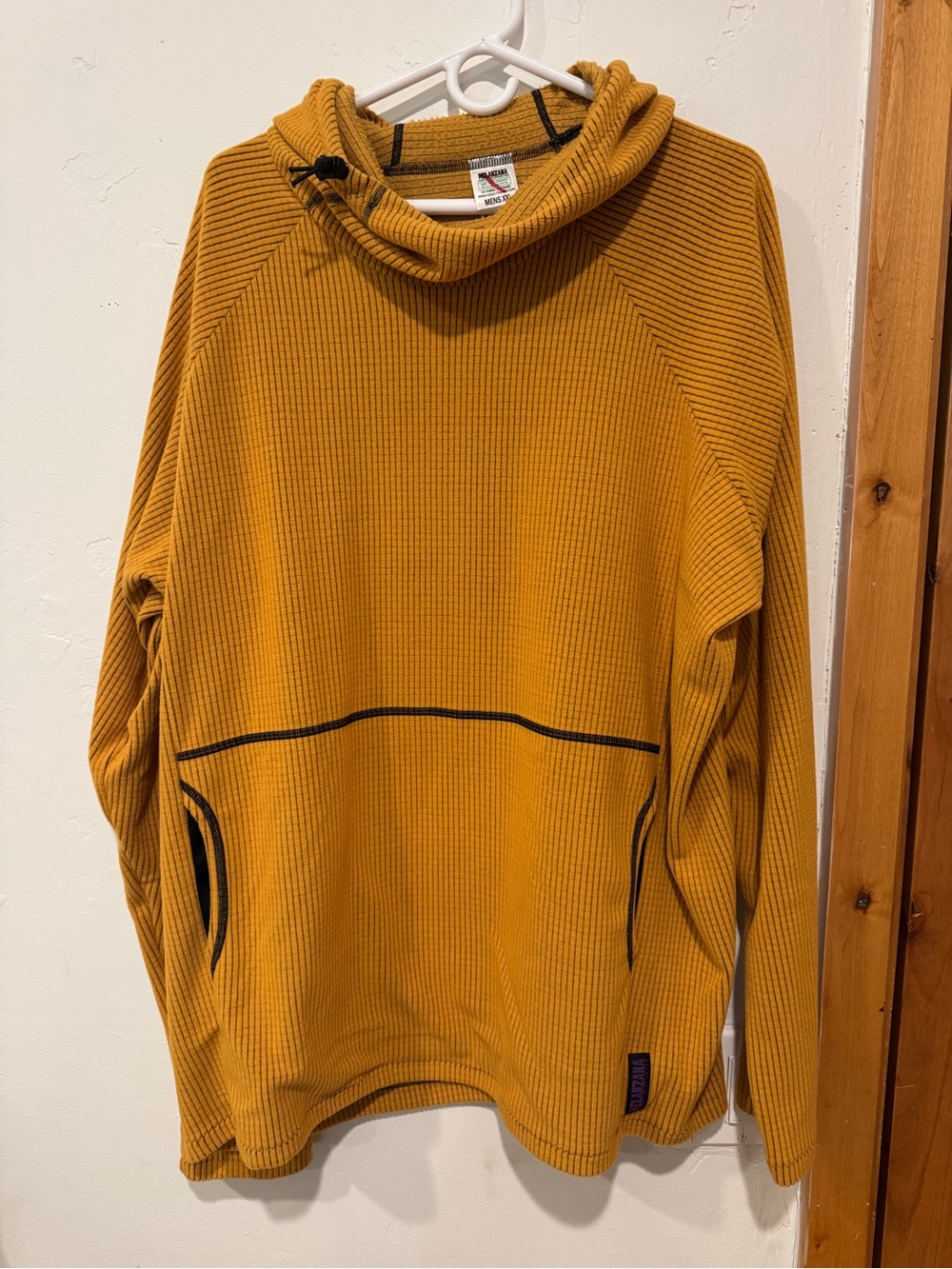 Melanzana Men’s Mustard Yellow Turtleneck Pullover
